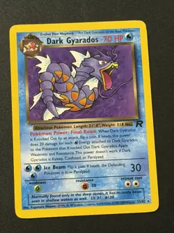 Dark Gyarados Pokemon 25/82 Team Rocket Non Holo LP Vintage - Image 1