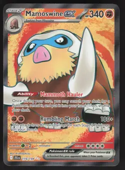 Mamoswine ex 174/159 Pokemon TCG SV09: Journey Together NM - Image 1
