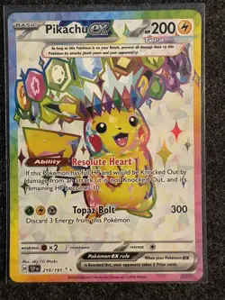 Pikachu ex 219/191 - Ultra Rare - Surging Sparks - Pokemon TCG -NM - Image 1