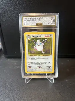 1999 Pokemon Jungle Wigglytuff Holo #16 AGS 9.5 Mint+ WOTC Vintage - Image 1