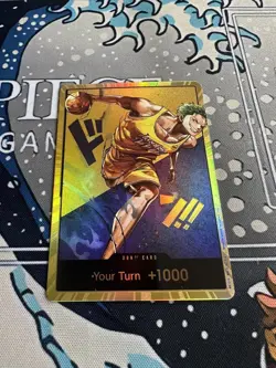 Zoro One Piece Lakers Don Card Custom Foil - Image 1