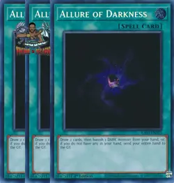 Yugioh! 3x Allure of Darkness RA03-EN055 Secret Rare 1st Ed NM - Image 1