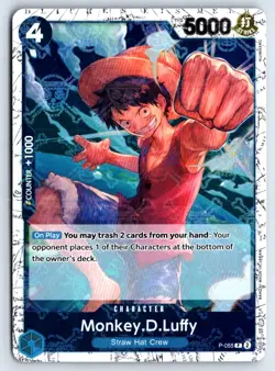 Monkey.D.Luffy (P-055) (Jolly Roger Foil) P-055 One Piece Premium Booster NM - Image 1