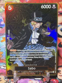 SABO - One Piece OP04-083 - PROMO SR Super Rare - Japanese Version 2nd Anni - Image 1