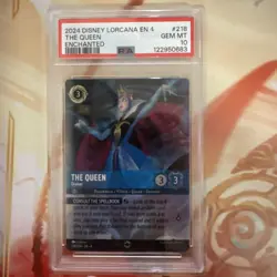 2024 DISNEY LORCANA EN 4-URSULA'S RETURN ENCHANTED THE QUEEN - DIVINER PSA 10 - Image 2