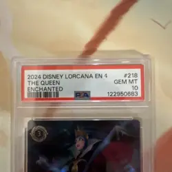 2024 DISNEY LORCANA EN 4-URSULA'S RETURN ENCHANTED THE QUEEN - DIVINER PSA 10 - Image 3