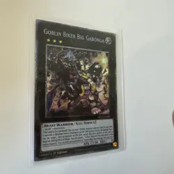 Yu-Gi-Oh! TCG Goblin Biker Big Gabonga 1st Edition LP Secret Rare Card MINT - Image 2