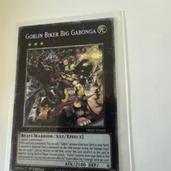 Yu-Gi-Oh! TCG Goblin Biker Big Gabonga 1st Edition LP Secret Rare Card MINT - Image 3