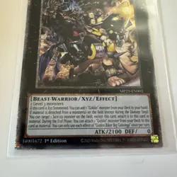 Yu-Gi-Oh! TCG Goblin Biker Big Gabonga 1st Edition LP Secret Rare Card MINT - Image 5