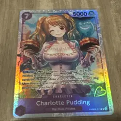 One Piece Card Game Charlotte Pudding PRB02-010 Super Rare NM - Image 1