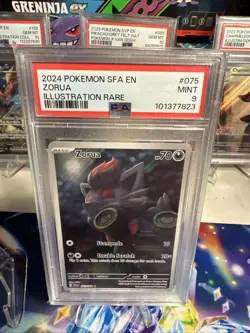 Pokemon TCG Zorua 075/064 Shrouded Fable Holo Card Illustration Rare Full Art - Image 1