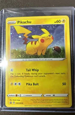 Pikachu SWSH039 SWSH: Sword & Shield Promo Cards Holo - Image 1