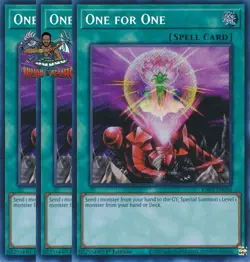 Yugioh! 3x One for One RA03-EN056 Secret Rare 1st Ed NM - Image 1