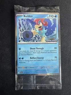 Pokemon TCG Keldeo Chaos Rising 019/086 - Stamped Promo - Sealed - Image 1