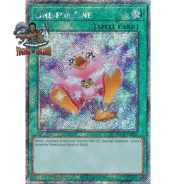 Yugioh! 1x One for One Alt Art RA03-EN056 Platinum Secret Rare 1st Ed NM - Image 1