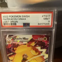 2022 Pokemon SWSH Pikachu VMAX PSA 9 MINT #TG17 Lost Origin Trainer Gallery - Image 2