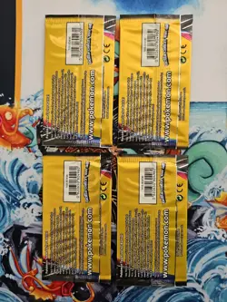 Pokemon Sun and Moon Team Up 3 Card Mini Booster Packs Complete Art Set Lot of 4 - Image 2