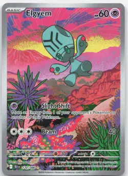 Elgyem 120/086 Holo Illustration Rare Black Bolt Pokemon Near Mint - Image 1