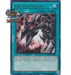 Yugioh! 1x Red-Eyes Insight RA03-EN061 Ultimate Rare 1st Ed NM - Image 1