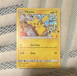 pikachu 025/025 mcdonald's 25th anniversary promo holo pokemon tcg en 60 HP - Image 1