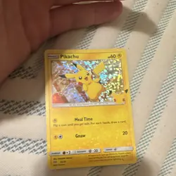 pikachu 025/025 mcdonald's 25th anniversary promo holo pokemon tcg en 60 HP - Image 3