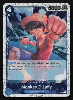 Monkey.D.Luffy (Jolly Roger Foil) P-055 Premium Booster -The Best- One Piece - Image 1