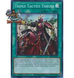 Yugioh! 1x Triple Tactics Thrust RA03-EN072 Super Rare 1st Ed NM - Image 1