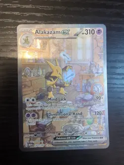 Pokemon TCG Alakazam EX Scarlet & Violet 151 Holo Card 201/165 - Image 1