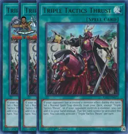 Yugioh! 3x Triple Tactics Thrust RA03-EN072 Ultra Rare 1st Ed NM - Image 1