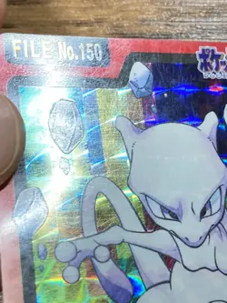 Pokemon Carddass Card Mewtwo 150 Bandai Pocket Monsters 1997 Damaged - Image 4