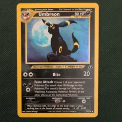 Pokemon TCG Umbreon Neo Discovery 13/75 Holo Card LP Condition - Image 1