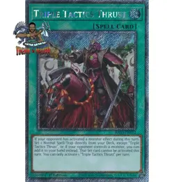 Yugioh! 1x Triple Tactics Thrust RA03-EN072 Platinum Secret Rare 1st Ed NM - Image 1