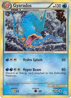 Gyarados (#30 Holo) 30/30 Holo HGSS Trainer Kit: Gyarados & Raichu Pokemon MP - Image 1
