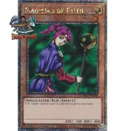 Yugioh! 1x Magician of Faith RA03-EN090 Quarter Century Secret Rare 1st Ed NM - Image 1