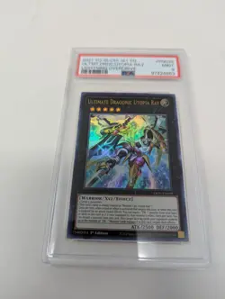 Yugioh Ultimate Dragonic Utopia Ray LIOV-EN039 Ultra Rare 1st Ed PSA 9 - Image 1