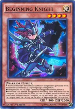 Beginning Knight MP16-EN123 Super Rare 1st Edition Yu-Gi-Oh! - Image 1