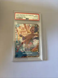 2026 ONE PIECE OP14-EB04-025 THE AZURE SEA'S SEVEN ALT ART NEFELTARI VIVI PSA 10 - Image 1