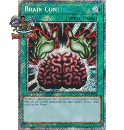 Yugioh! 1x Brain Control RA03-EN154 Platinum Secret Rare 1st Ed NM - Image 1