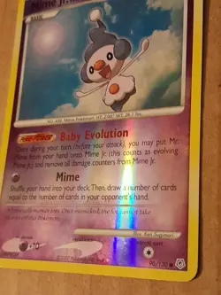 Pokemon Mime Jr. 90/130 Diamond & Pearl Reverse Holo LP See Pictures - Image 2