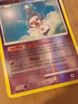 Pokemon Mime Jr. 90/130 Diamond & Pearl Reverse Holo LP See Pictures - Image 3