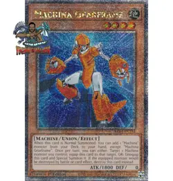 Yugioh! 1x Machina Gearframe RA03-EN234 Quarter Century Secret Rare 1st Ed NM - Image 1