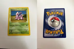 Nidoran M 55/102 Common Base Set Shadowless Pokemon Unlimited NM - Image 1
