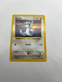 Dratini 26/102 Uncommon Base Set Shadowless Pokemon - Image 2