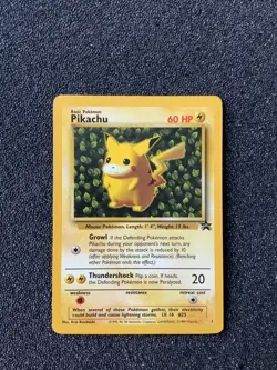 1999 Pokemon wizards black star promo Pikachu #1 - Image 1