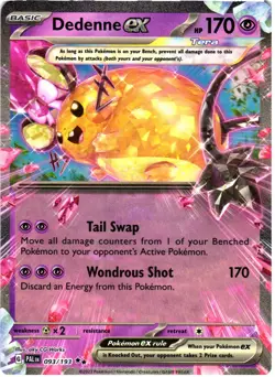 Dedenne ex 093/193 Double Rare Paldea Evolved Pokemon Near Mint - Image 1