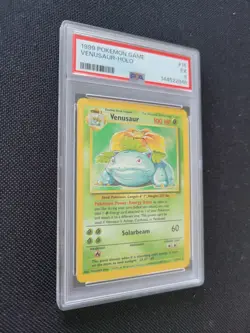 Venusaur 1999 POKEMON BASE SET UNLIMITED #15 15/102 HOLO PSA 5 - Image 4