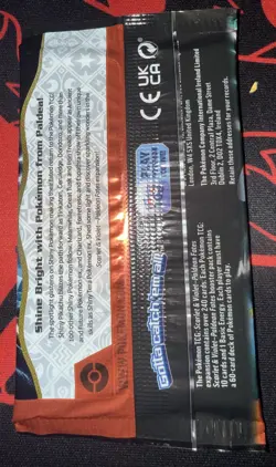 Pokemon TCG Scarlet & Violet Paldean Fates Booster Pack Factory Sealed New - Image 3