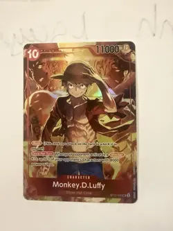 Bandai Monkey.D.Luffy Character Card ST10-006 Promo Rush 11000 Power Foil Engli… - Image 1
