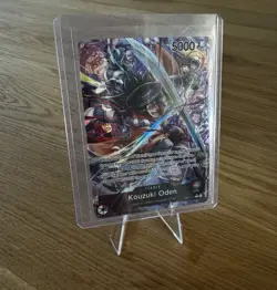 One Piece TCG Kouzuki Oden EB01-001 Leader Alt Art Parallel / Memorial - Image 1
