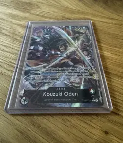 One Piece TCG Kouzuki Oden EB01-001 Leader Alt Art Parallel / Memorial - Image 2